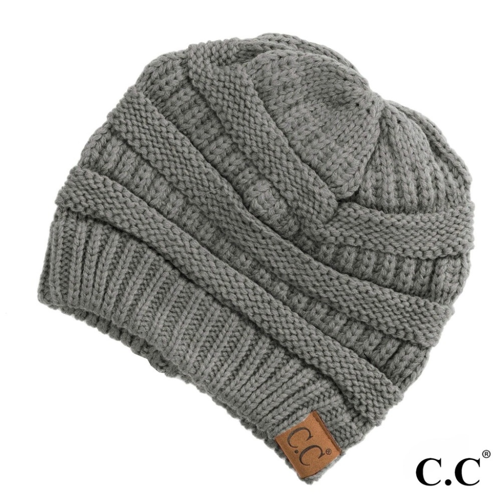 CC Winter Beanie Authentic Hat - Natural Gray